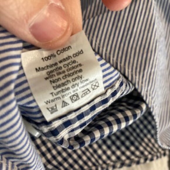 . NWT J. Crew Slim Multi Print Striped Checkered Short Sleeve Button Down Shirt - Picture 7 of 8